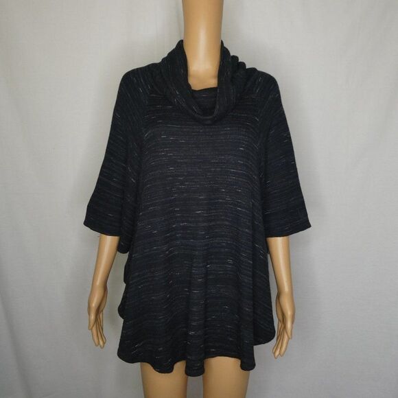 Soft Joia Stina Heather Charcoal Cowl Neck Sweater - Picture 1 of 9